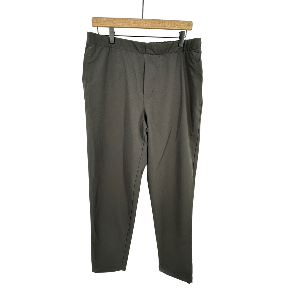 Lululemon New Venture Trouser Pique Fabric Pants Men Large Charcoal Gray Tapered